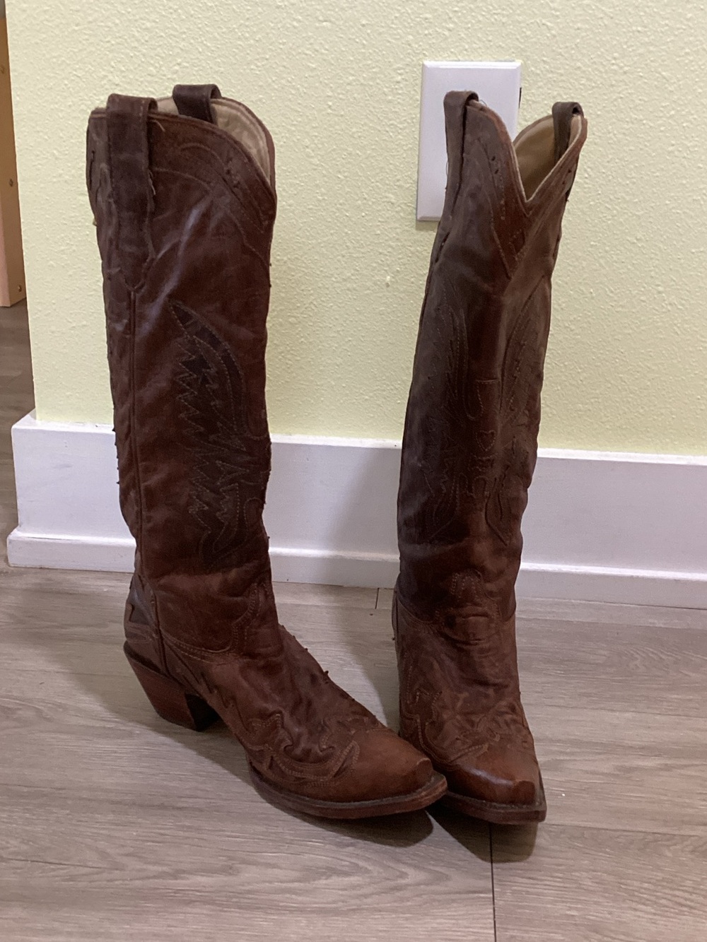Women's Brown Suede Over-the-Knee Western Boots